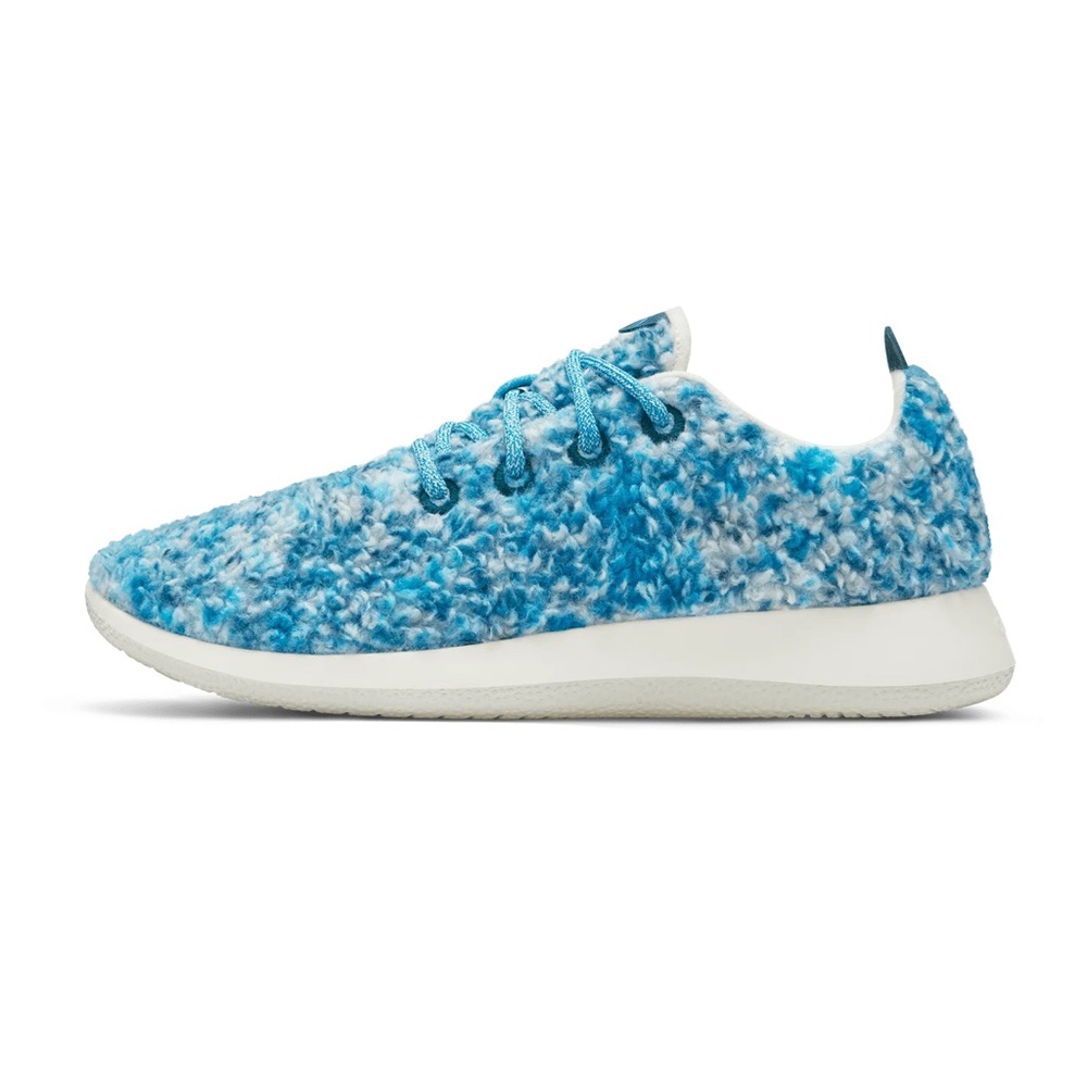 Allbirds Blue Merino Wool Runner Fluffs Sneaker Womens Size 10